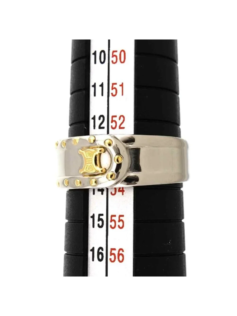 Celine Triomphe Ring Pt Platinum 18k YG 750 Macadam